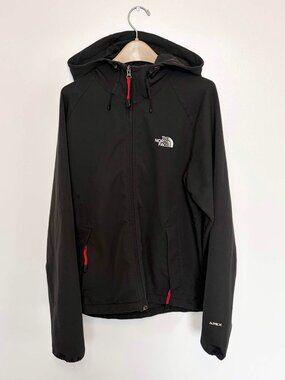 The North Face Apex Jacket Men’s Medium Black Hooded Soft Shell Full Zip